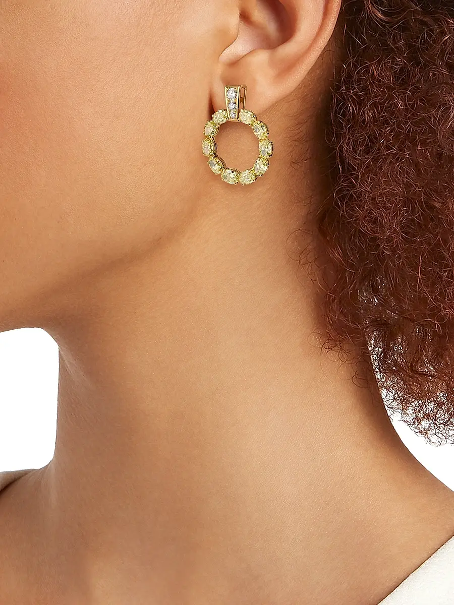 Diamonds at Saks Fifth Avenue Women's 18K Yellow Gold & 8.75 TCW Diamond Drop Earrings | Thumbnail 2