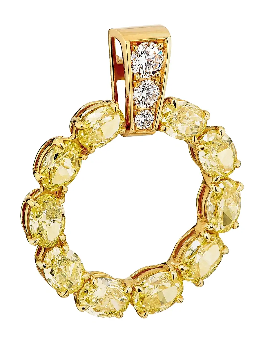 Diamonds at Saks Fifth Avenue Women's 18K Yellow Gold & 8.75 TCW Diamond Drop Earrings | Thumbnail 4