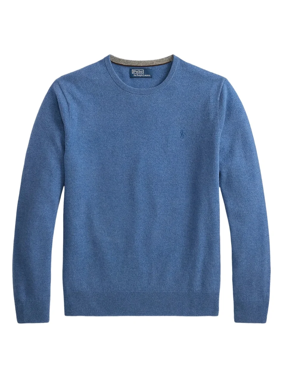 Men's Logo-Embroidered Wool Sweater Men's Logo-Embroidered Wool Sweater