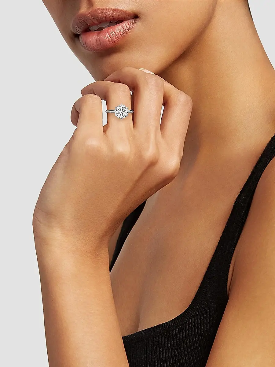 Diamonds at Saks Fifth Avenue Women's Platinum & 3.53 TCW Diamond Solitaire Ring | Thumbnail 2