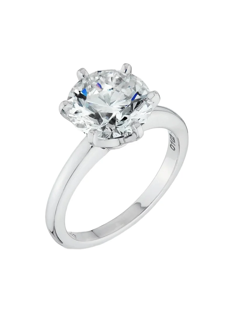 Women's Platinum & 3.53 TCW Diamond Solitaire Ring