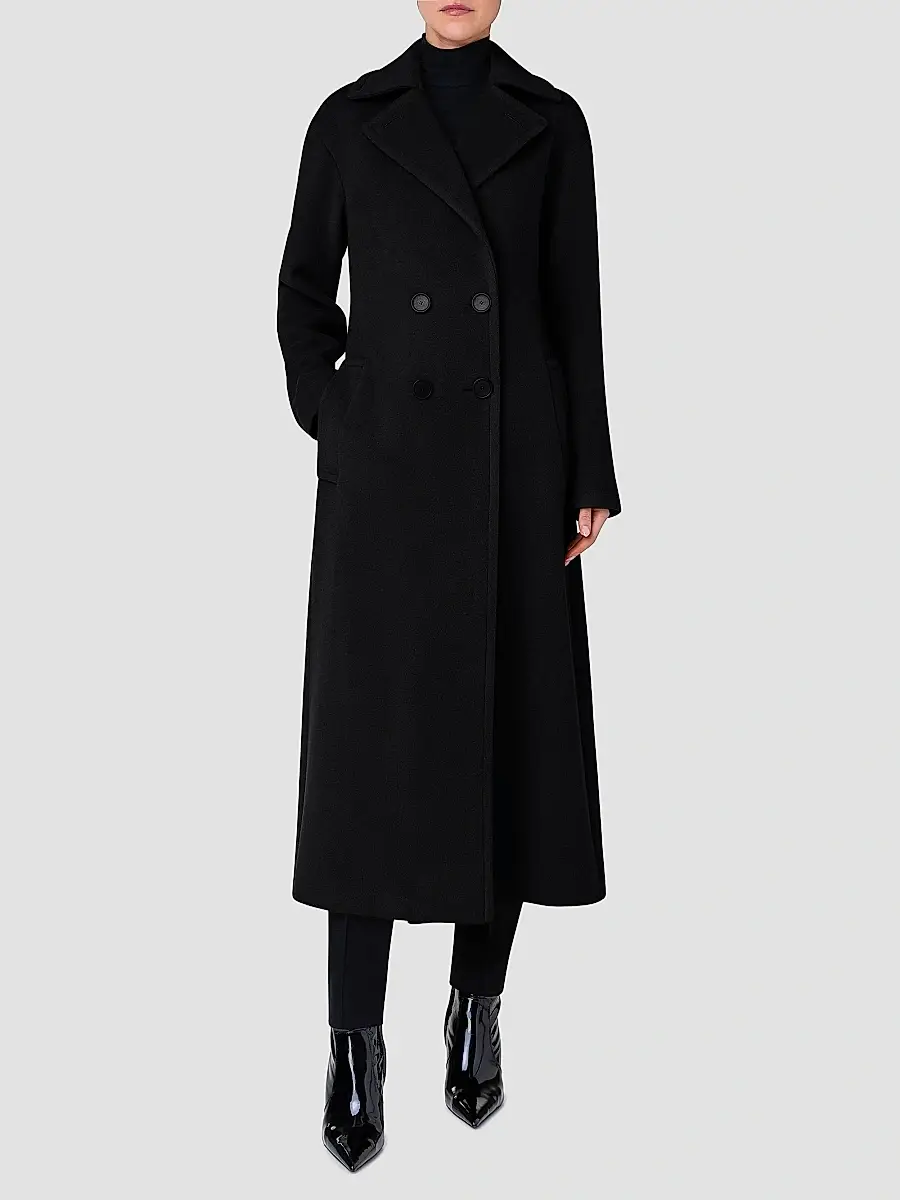 Akris punto Women's Belted Collar Maxi Coat | Thumbnail 2 Akris punto Women's Belted Collar Maxi Coat | Thumbnail 2