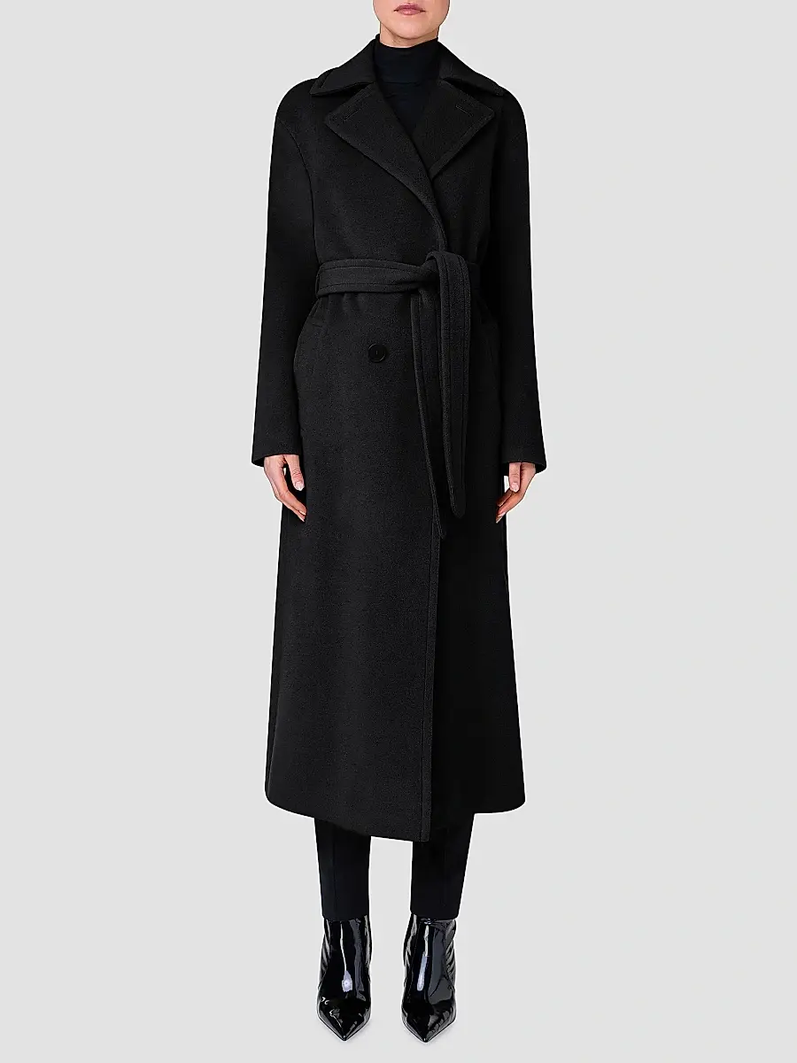 Akris punto Women's Belted Collar Maxi Coat | Thumbnail 3 Akris punto Women's Belted Collar Maxi Coat | Thumbnail 3