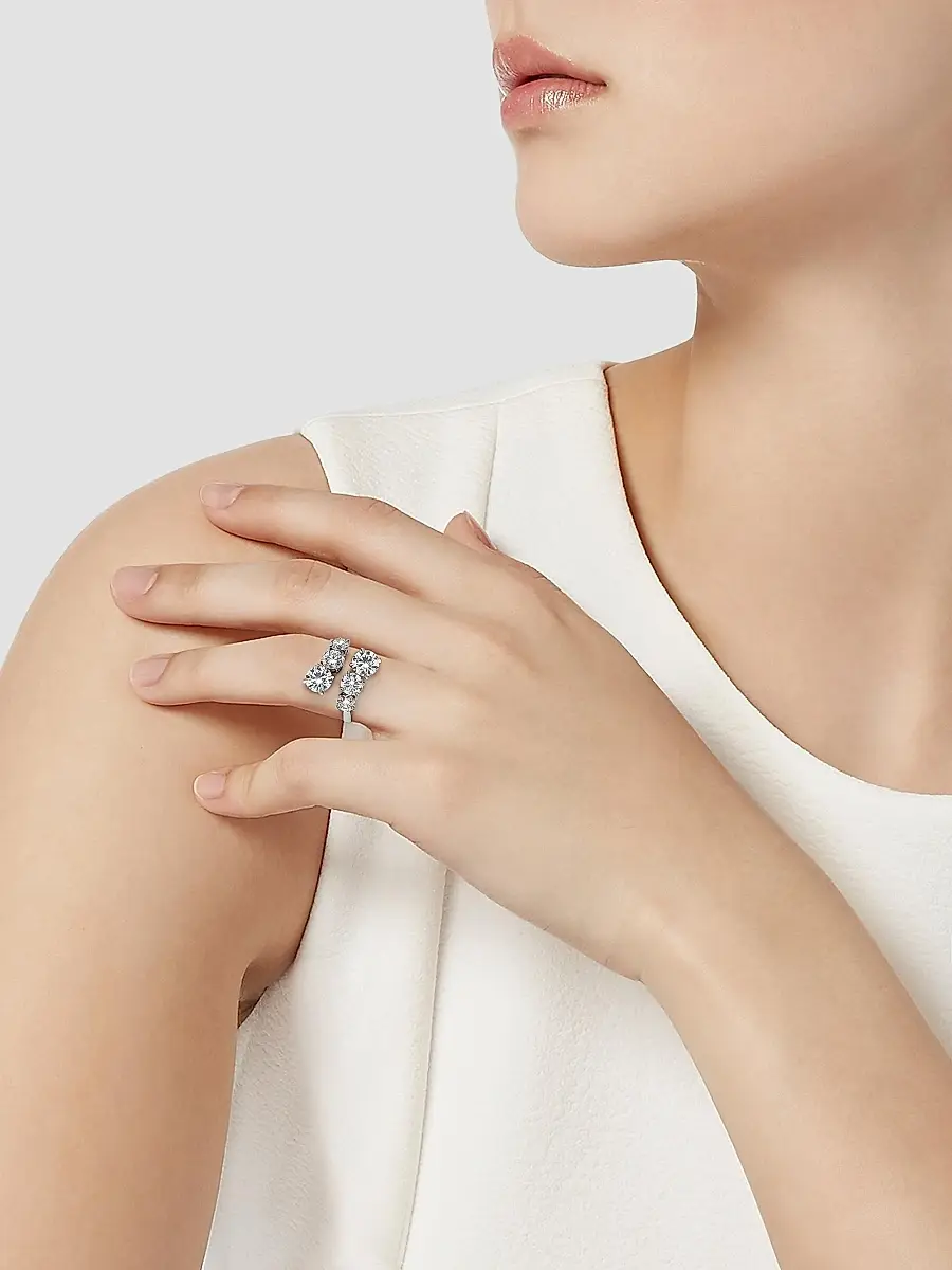 Diamonds at Saks Fifth Avenue Women's Platinum & 3.51 TCW Diamond Bypass Ring | Thumbnail 2 Diamonds at Saks Fifth Avenue Women's Platinum & 3.51 TCW Diamond Bypass Ring | Thumbnail 2