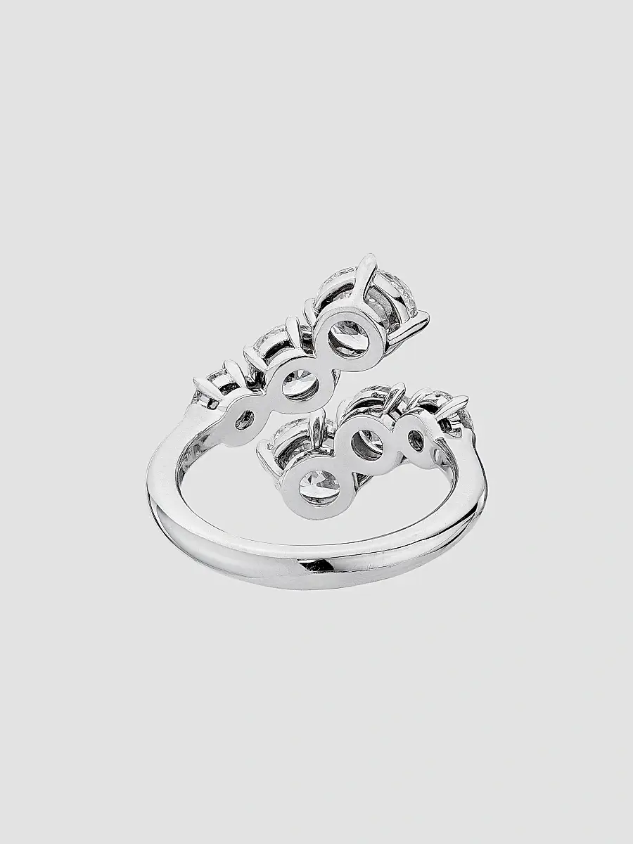 Diamonds at Saks Fifth Avenue Women's Platinum & 3.51 TCW Diamond Bypass Ring | Thumbnail 3 Diamonds at Saks Fifth Avenue Women's Platinum & 3.51 TCW Diamond Bypass Ring | Thumbnail 3