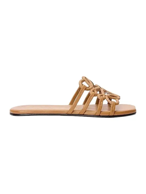 Loewe Women's Petal Anagram Leather Slides