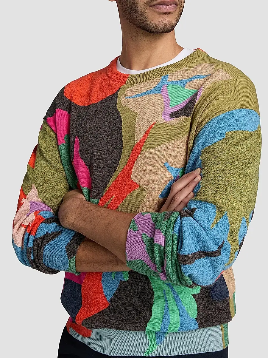 Paul Smith Men's Fish Cotton-Nylon Crewneck Sweater | Thumbnail 6 Paul Smith Men's Fish Cotton-Nylon Crewneck Sweater | Thumbnail 6