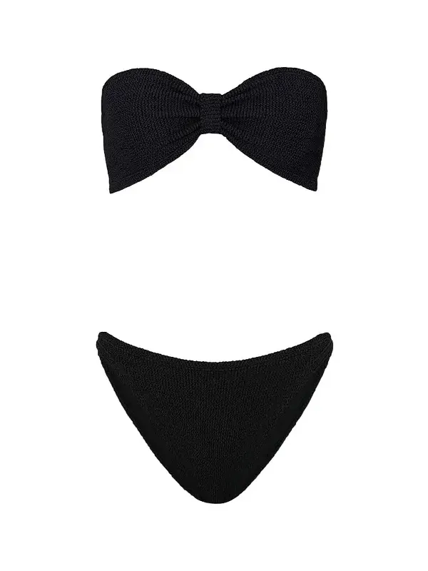 Women's Jean Bow Two-Piece Bikini Set