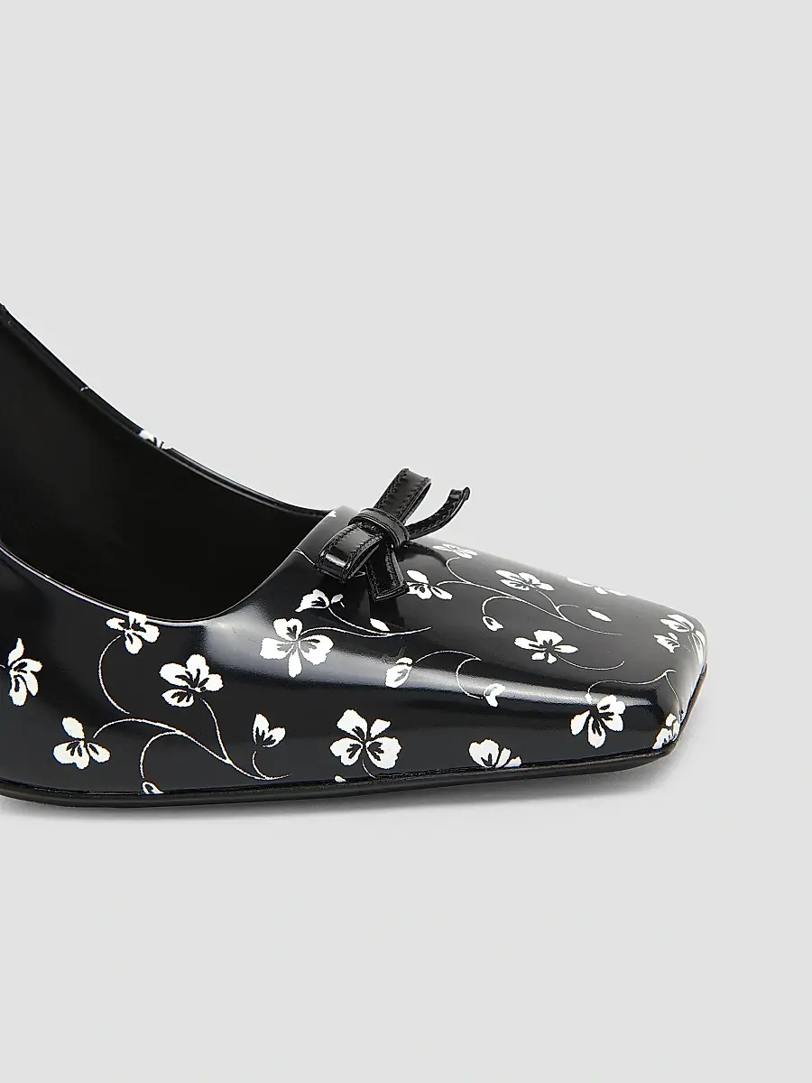 Dolce & Gabbana Women's 105MM Floral Leather Slingback Pumps | Thumbnail 6 Dolce & Gabbana Women's 105MM Floral Leather Slingback Pumps | Thumbnail 6