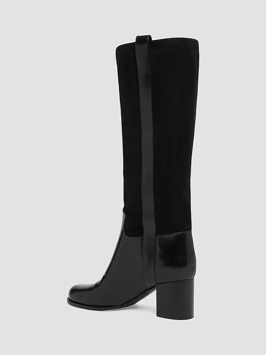 Dolce & Gabbana Women's Equestrian 60MM Suede & Leather Boots | Thumbnail 3