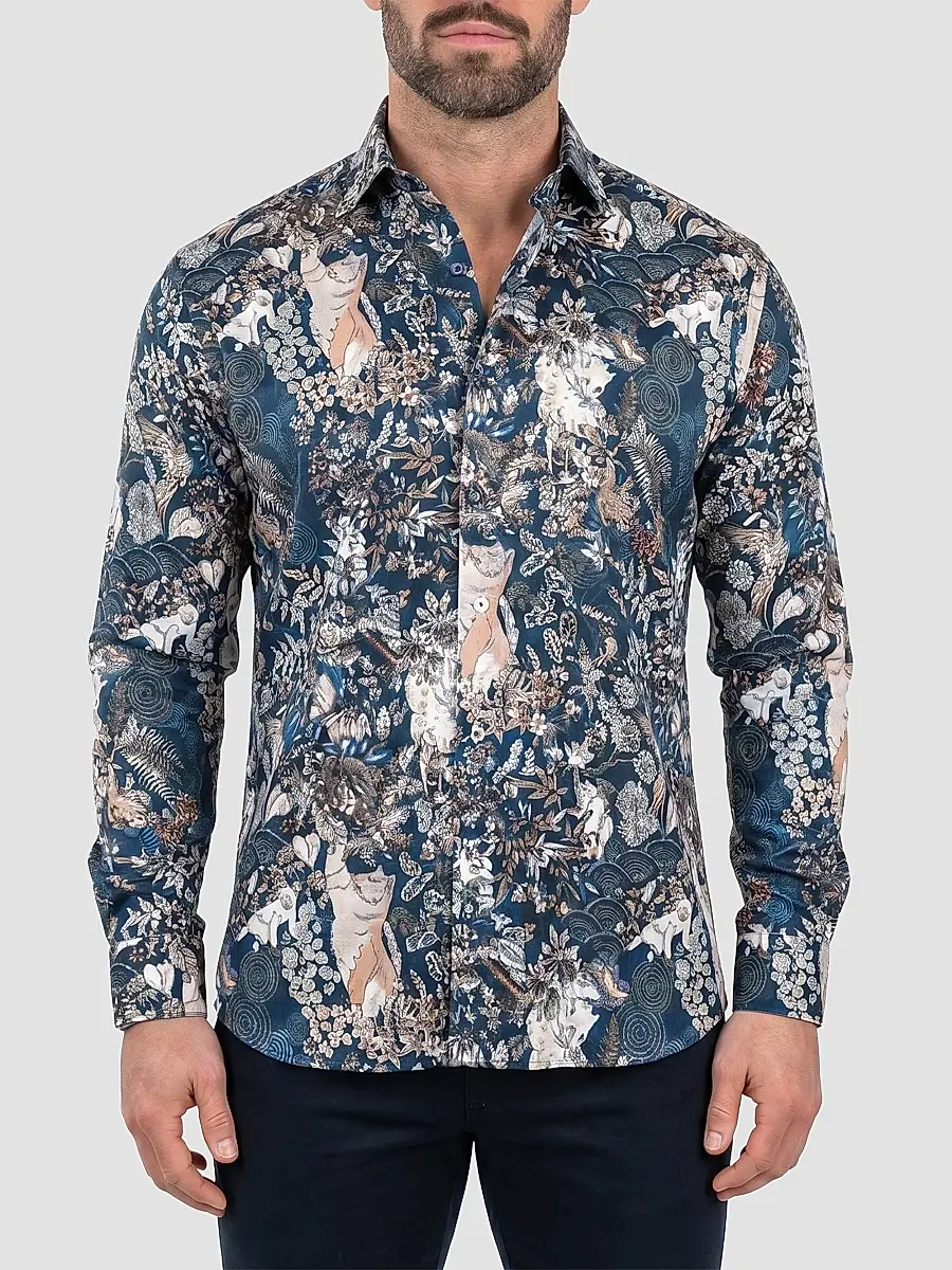Maceoo Men's Fibonacci Woven Shirt | Thumbnail 2 Maceoo Men's Fibonacci Woven Shirt | Thumbnail 2