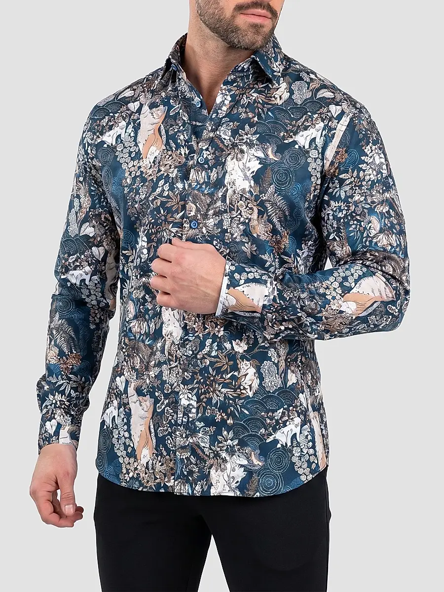 Maceoo Men's Fibonacci Woven Shirt | Thumbnail 3 Maceoo Men's Fibonacci Woven Shirt | Thumbnail 3