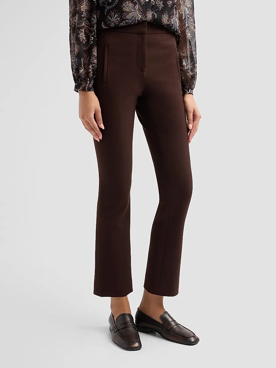 Veronica Beard Women's Arte Virgin Wool-Blend High-Rise Slim-Leg Pants | Thumbnail 4 Veronica Beard Women's Arte Virgin Wool-Blend High-Rise Slim-Leg Pants | Thumbnail 4