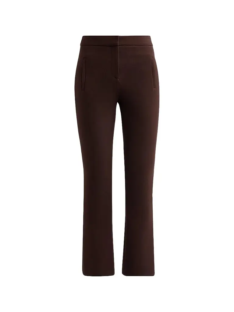 Women's Arte Virgin Wool-Blend High-Rise Slim-Leg Pants