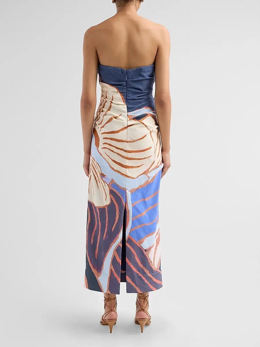 ACLER Women's Femme Fatale Glider Floral Column Maxi Dress | Thumbnail 3