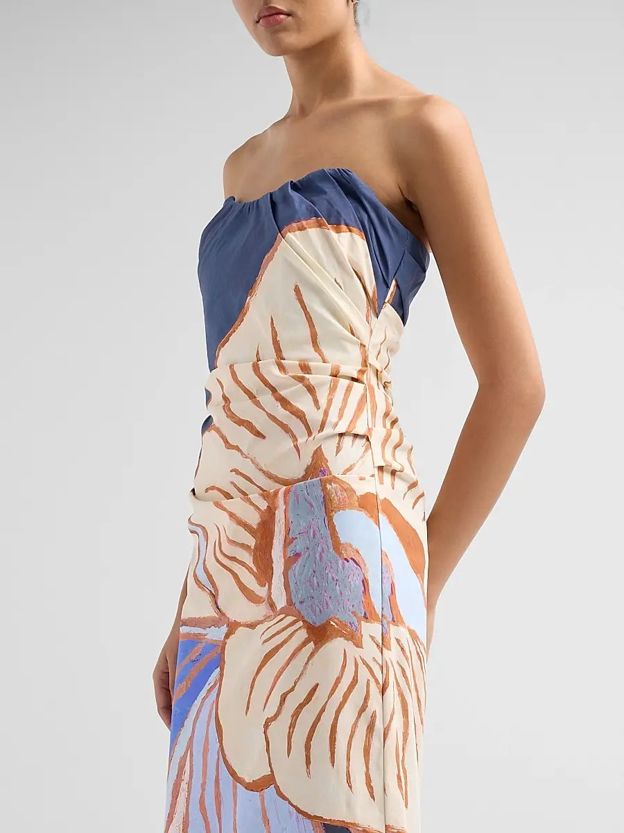 ACLER Women's Femme Fatale Glider Floral Column Maxi Dress | Thumbnail 5