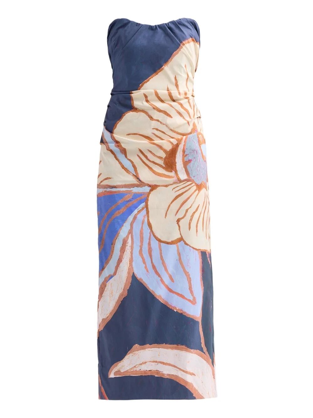 Women's Femme Fatale Glider Floral Column Maxi Dress Women's Femme Fatale Glider Floral Column Maxi Dress