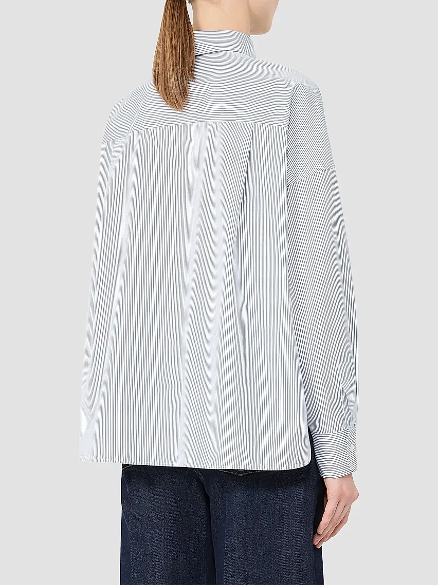 Weekend Max Mara Women's Technical Twill and Cotton Poplin Shirt | Thumbnail 5 Weekend Max Mara Women's Technical Twill and Cotton Poplin Shirt | Thumbnail 5