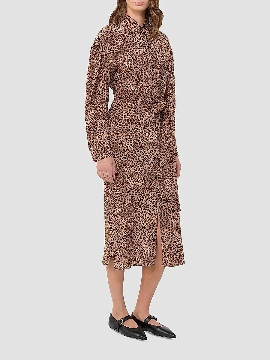 Weekend Max Mara Women's Printed Silk Crêpe De Chine Shirt Dress | Thumbnail 3 Weekend Max Mara Women's Printed Silk Crêpe De Chine Shirt Dress | Thumbnail 3