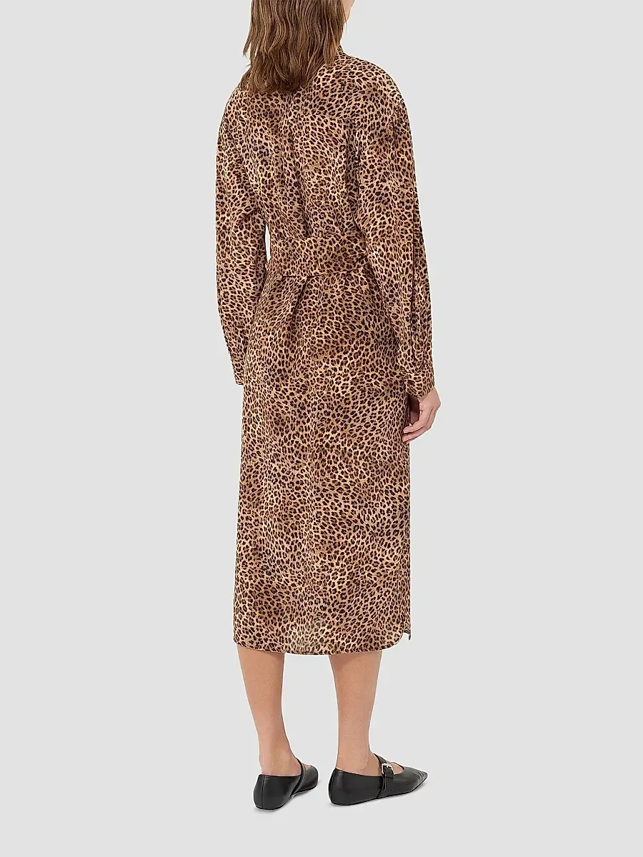 Weekend Max Mara Women's Printed Silk Crêpe De Chine Shirt Dress | Thumbnail 4 Weekend Max Mara Women's Printed Silk Crêpe De Chine Shirt Dress | Thumbnail 4