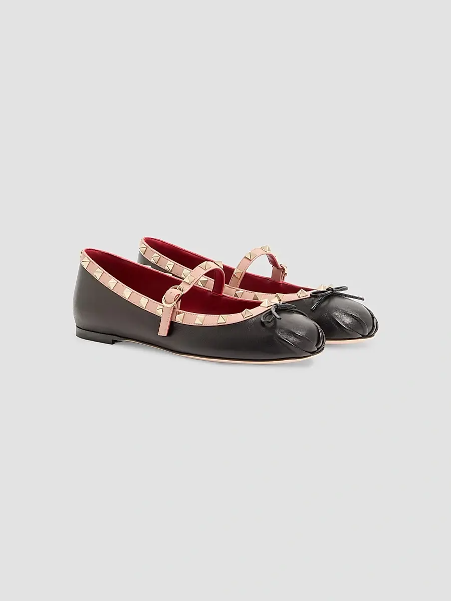 Valentino Women's Mary-Jane Rockstud Ballerinas | Thumbnail 2