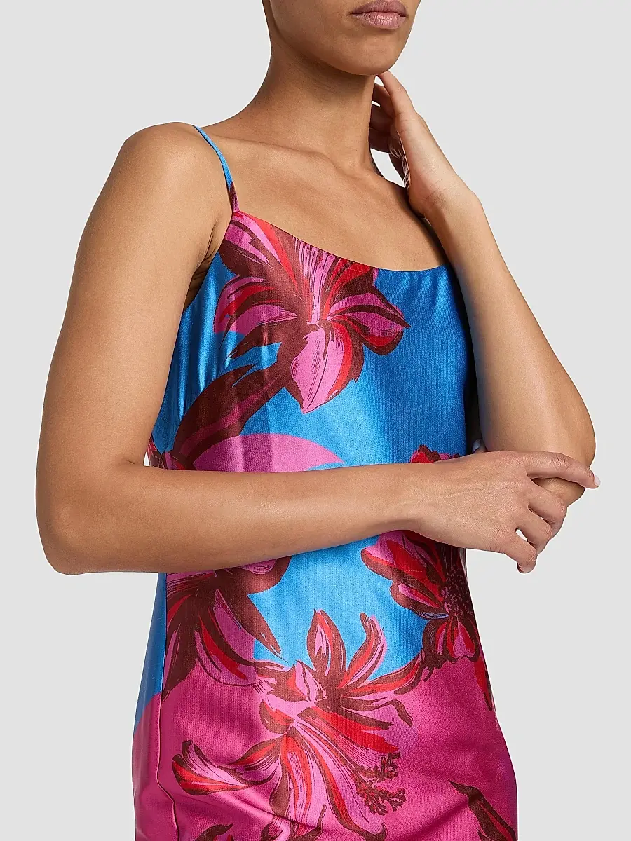 Milly Women's Lily Sunset Floral Satin Slip Maxi Dress | Thumbnail 6 Milly Women's Lily Sunset Floral Satin Slip Maxi Dress | Thumbnail 6
