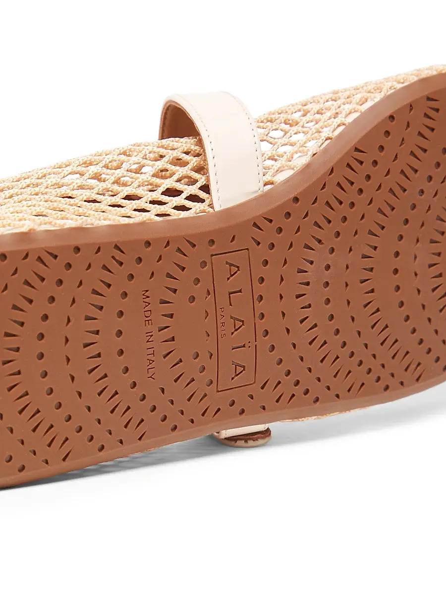 Alaïa Women's Ballerina Strap Fishnet Flats | Thumbnail 6 Alaïa Women's Ballerina Strap Fishnet Flats | Thumbnail 6