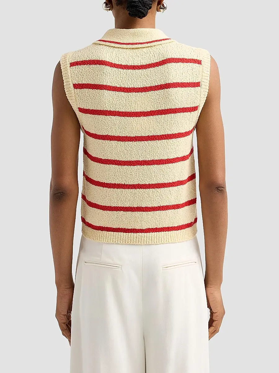 Altuzarra Women's Elmer Linen-Blend Stripe Top | Thumbnail 3