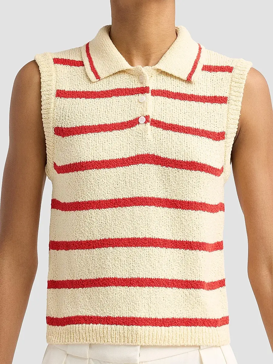 Altuzarra Women's Elmer Linen-Blend Stripe Top | Thumbnail 5