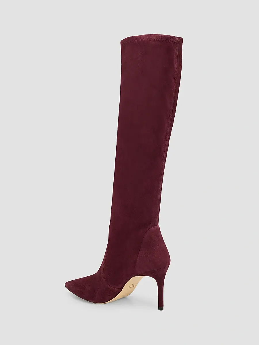 Stuart Weitzman Women's Stuart Power 75 75MM Suede Boots - Boy'senberry | Thumbnail 4 Stuart Weitzman Women's Stuart Power 75 75MM Suede Boots - Boy'senberry | Thumbnail 4