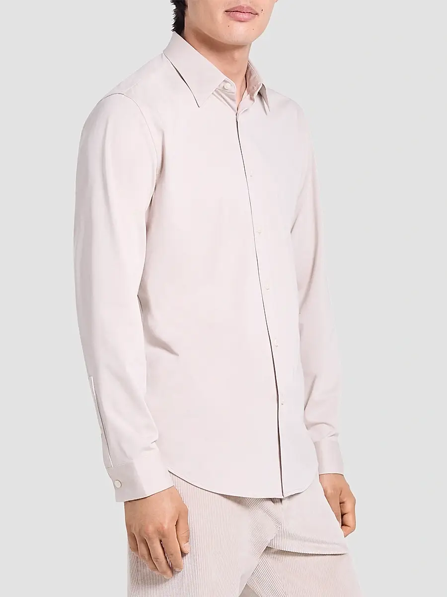 Theory Men's Sylvain Structure Knit Shirt | Thumbnail 6 Theory Men's Sylvain Structure Knit Shirt | Thumbnail 6
