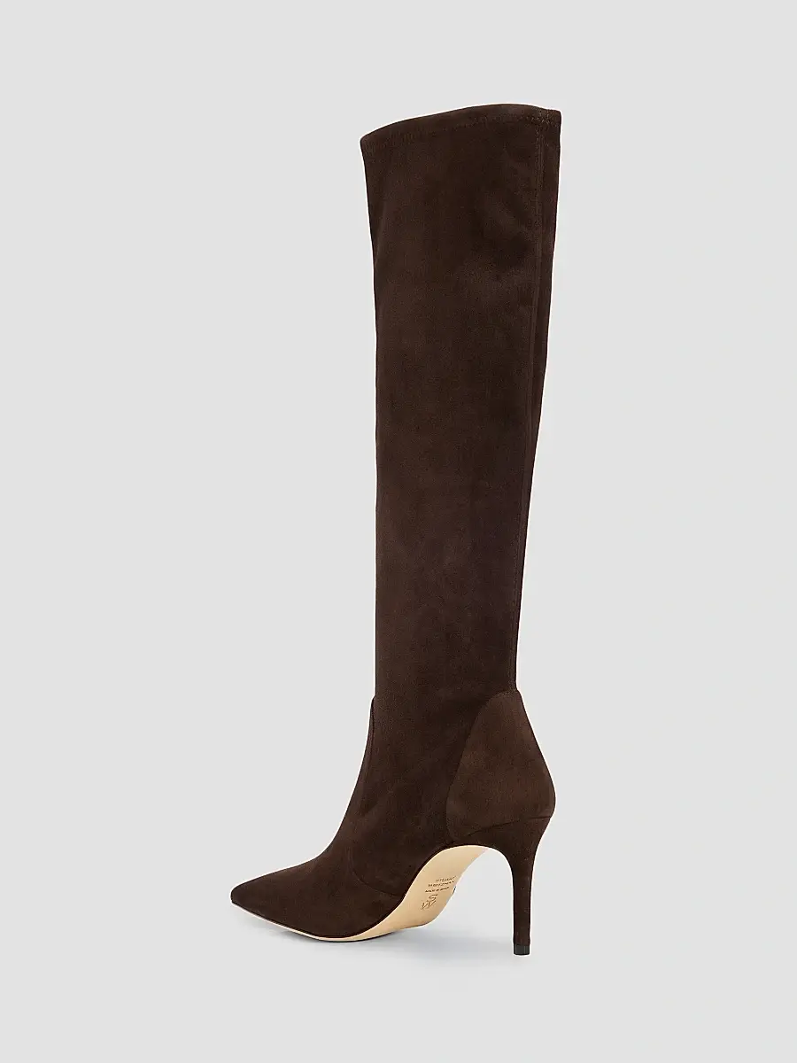 Stuart Weitzman Women's Stuart Power 75 75MM Suede Boots | Thumbnail 4 Stuart Weitzman Women's Stuart Power 75 75MM Suede Boots | Thumbnail 4
