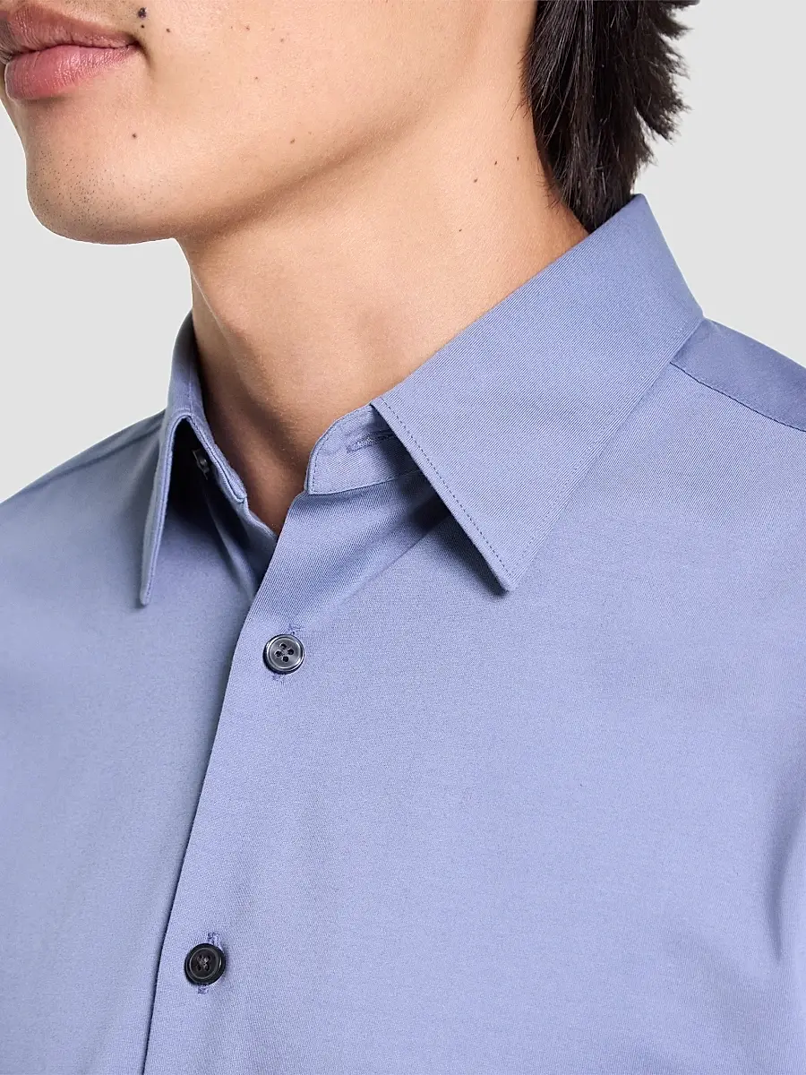 Theory Men's Sylvain Structure Knit Shirt | Thumbnail 5