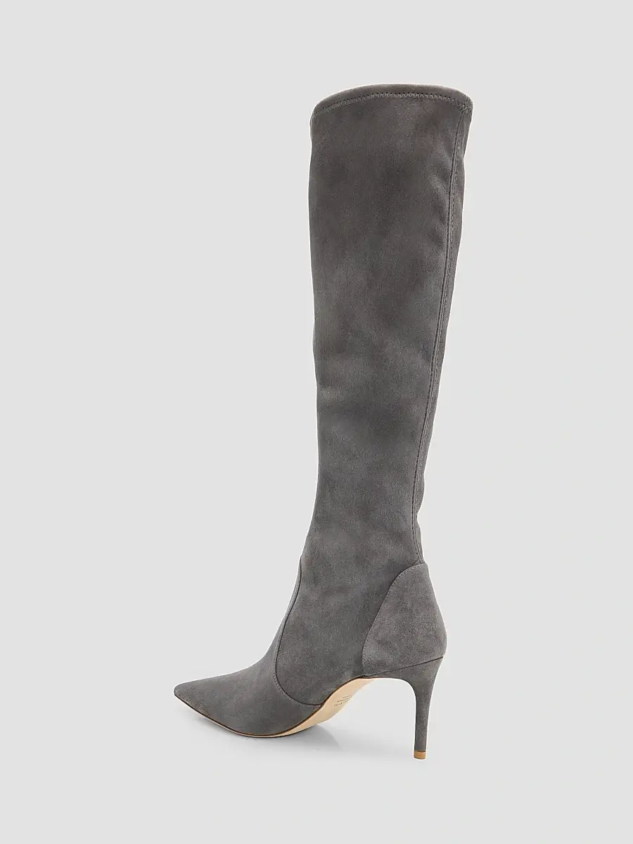 Stuart Weitzman Women's Stuart Power 75 75MM Suede Boots | Thumbnail 4 Stuart Weitzman Women's Stuart Power 75 75MM Suede Boots | Thumbnail 4