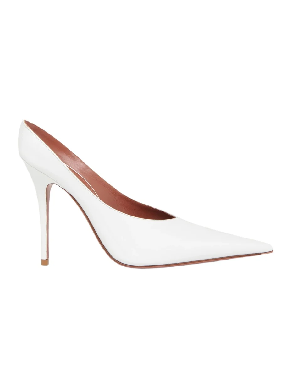 Amina Muaddi Women's Anok 90MM Patent Leather Mules