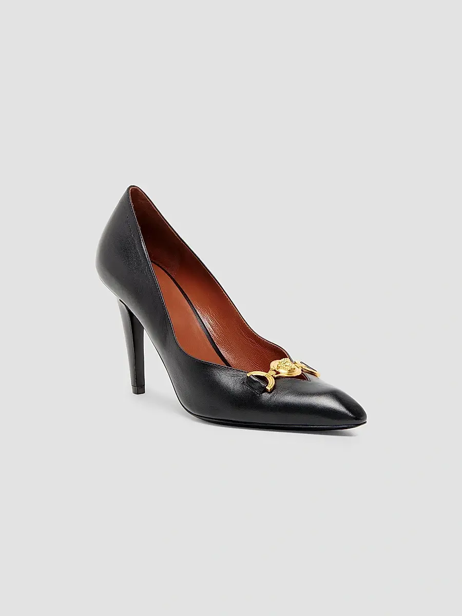 Versace Women's 90MM Medusa Leather Pumps | Thumbnail 2