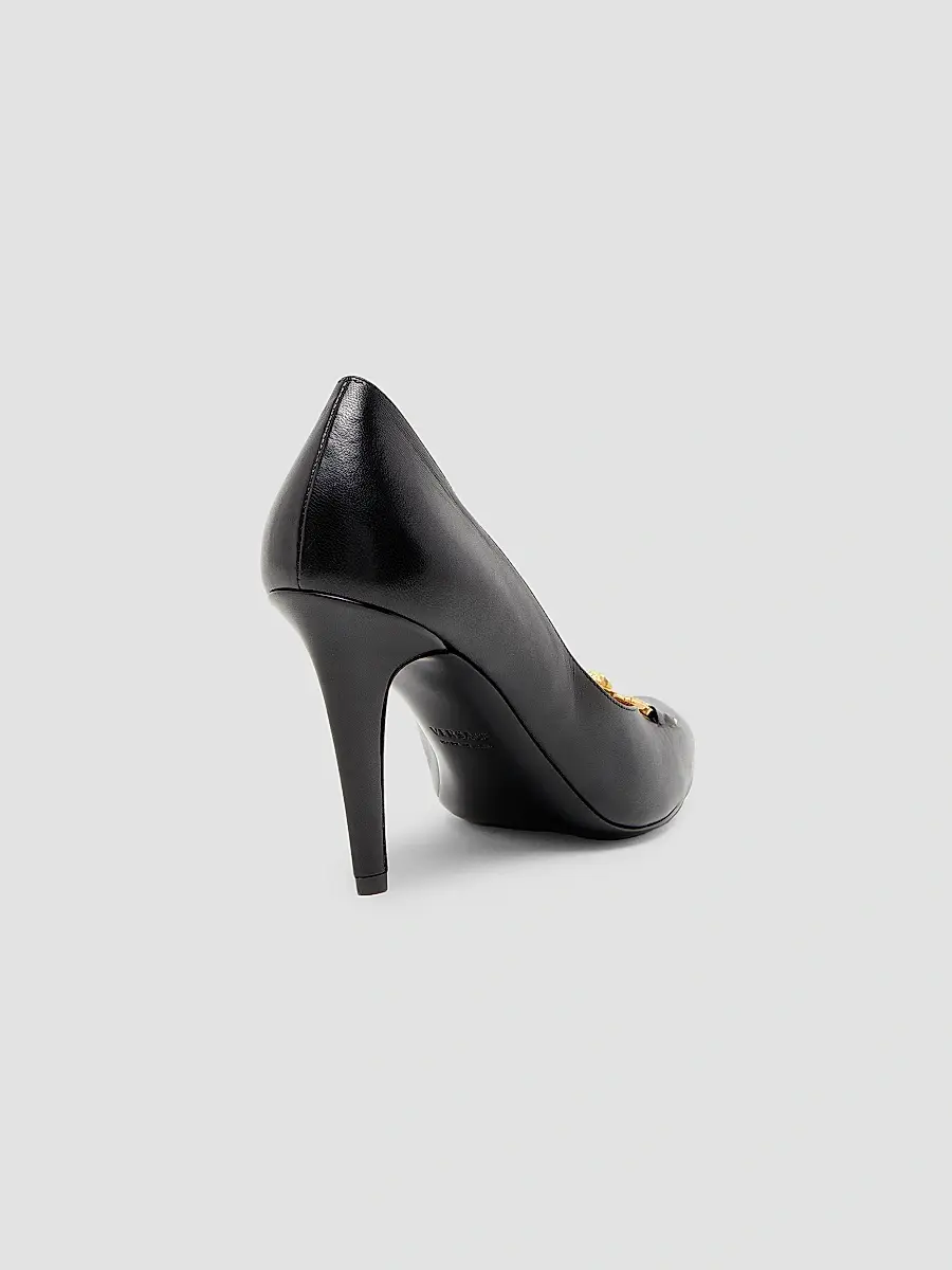 Versace Women's 90MM Medusa Leather Pumps | Thumbnail 3