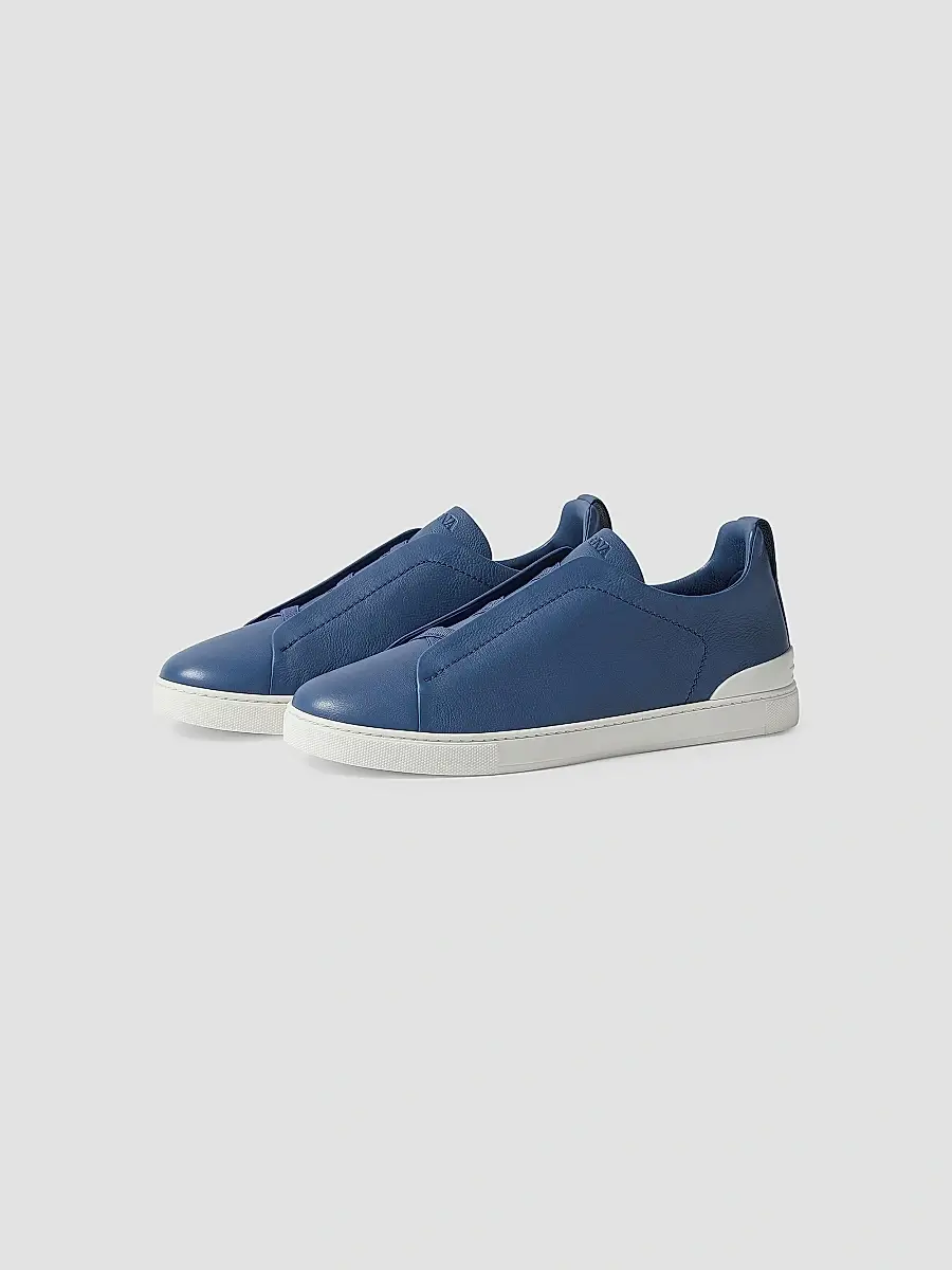 Zegna Men's Secondskin Triple Stitch Sneakers | Thumbnail 2