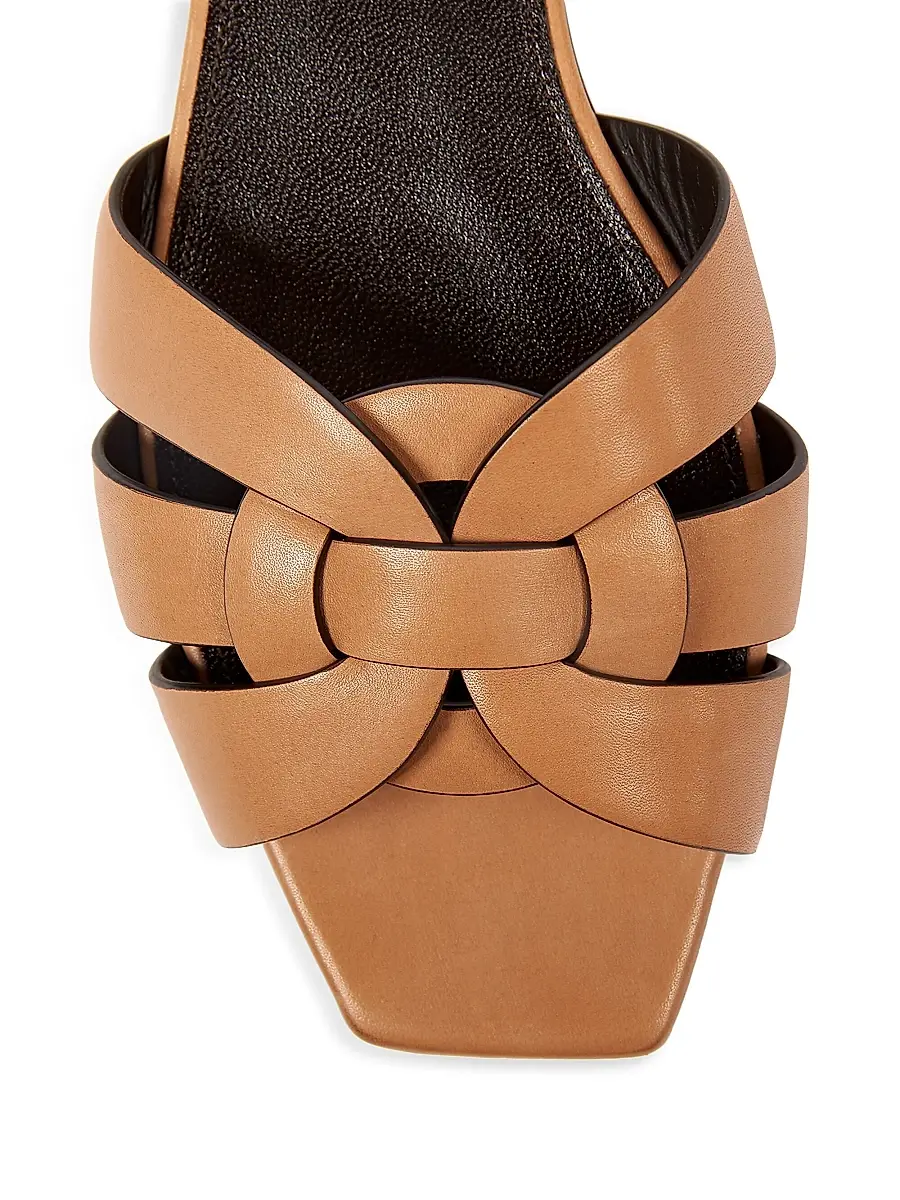 Saint Laurent Women's Tribute Mules in Smooth Leather | Thumbnail 4 Saint Laurent Women's Tribute Mules in Smooth Leather | Thumbnail 4