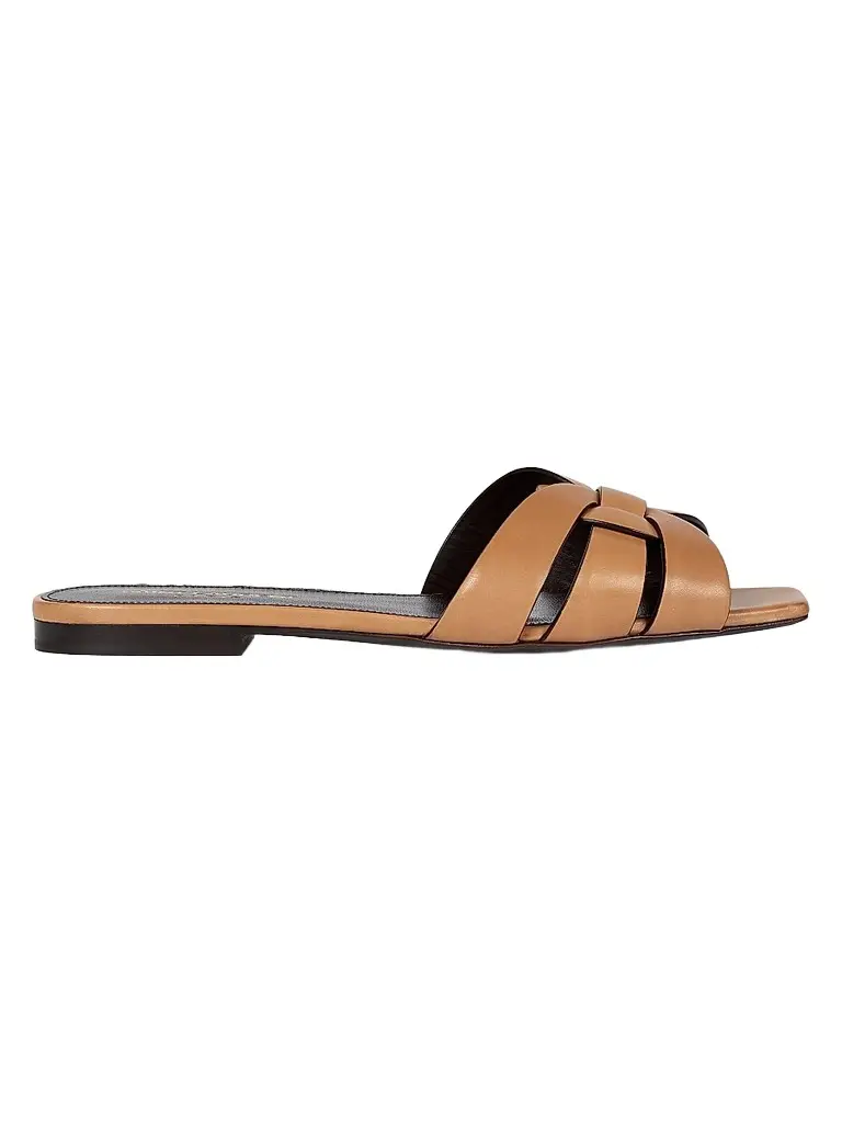Saint Laurent Women's Tribute Mules in Smooth Leather