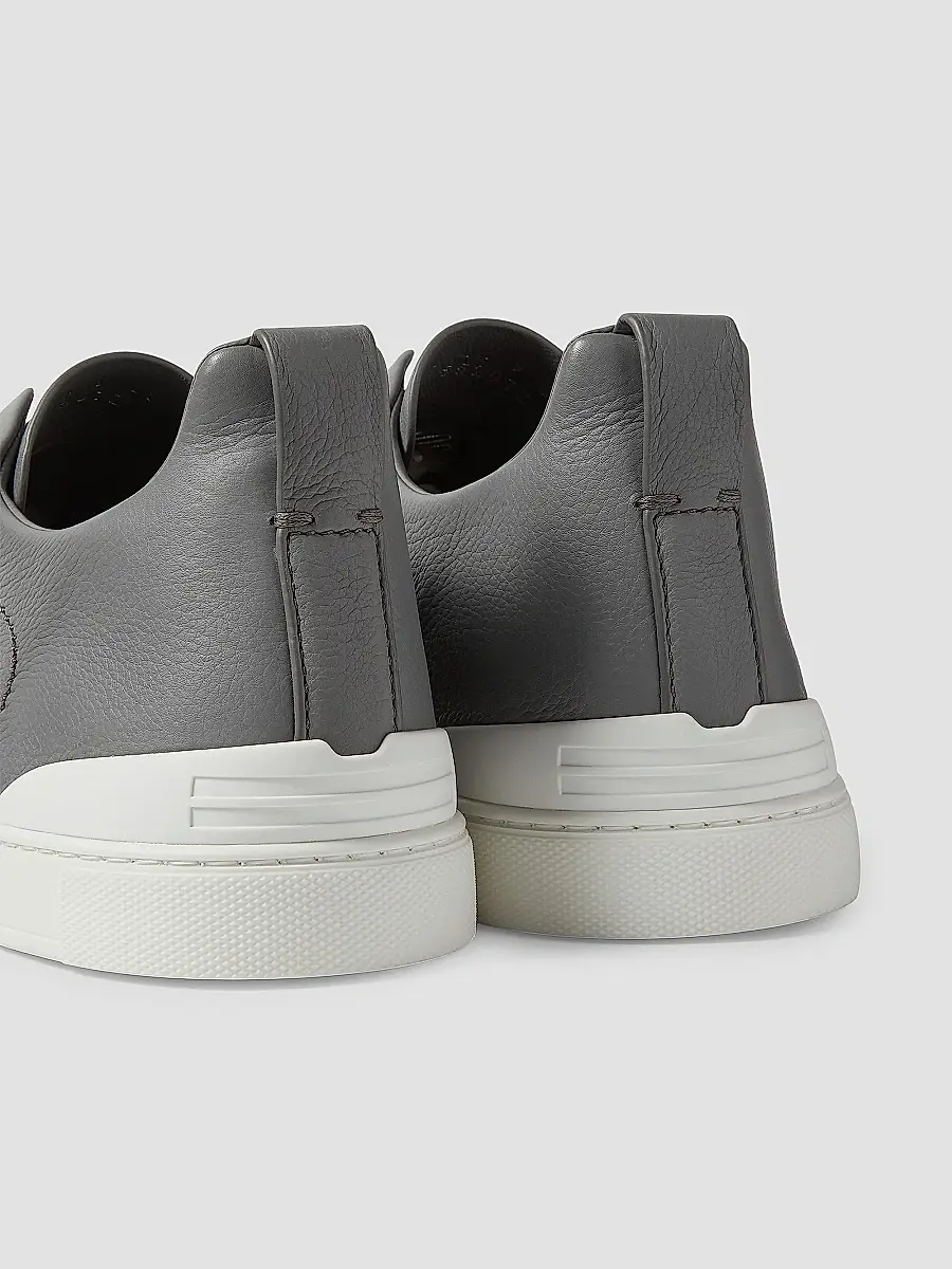 Zegna Men's Secondskin Triple Stitch Sneakers | Thumbnail 5