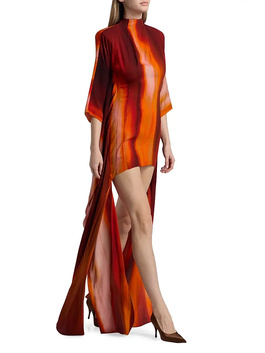 LaQuan Smith Women's Gradient Shift Minidress | Thumbnail 2
