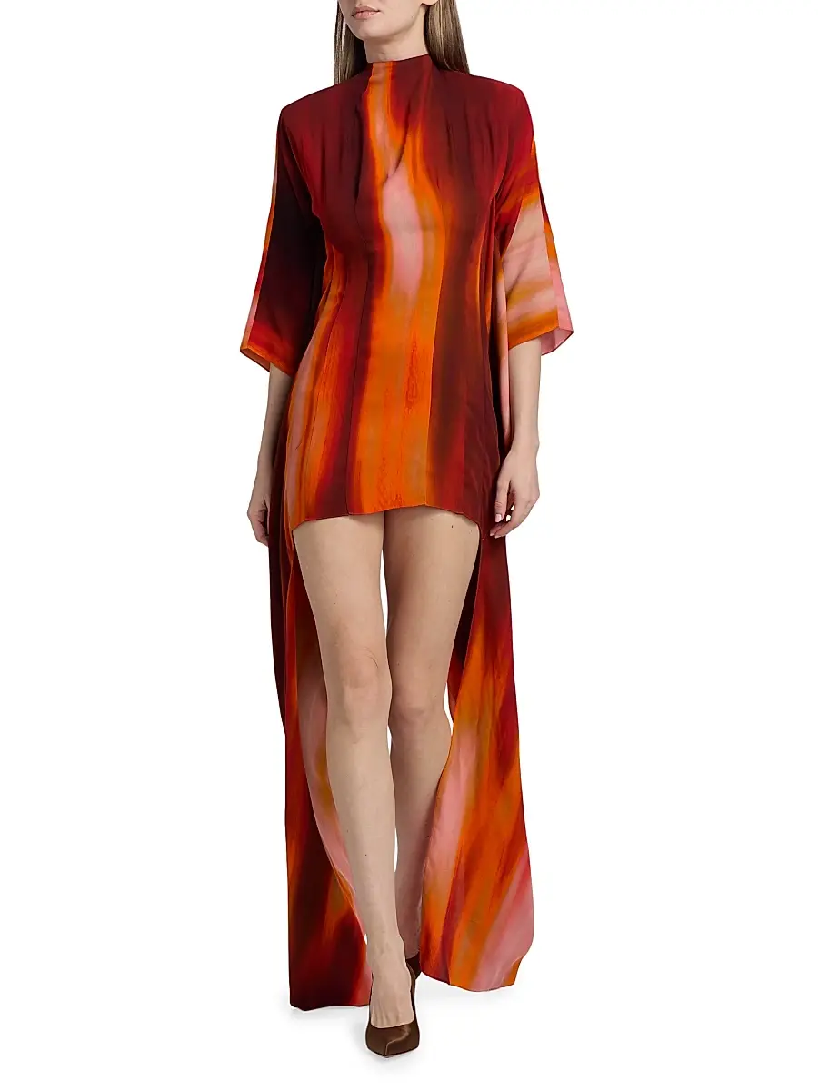 LaQuan Smith Women's Gradient Shift Minidress | Thumbnail 3