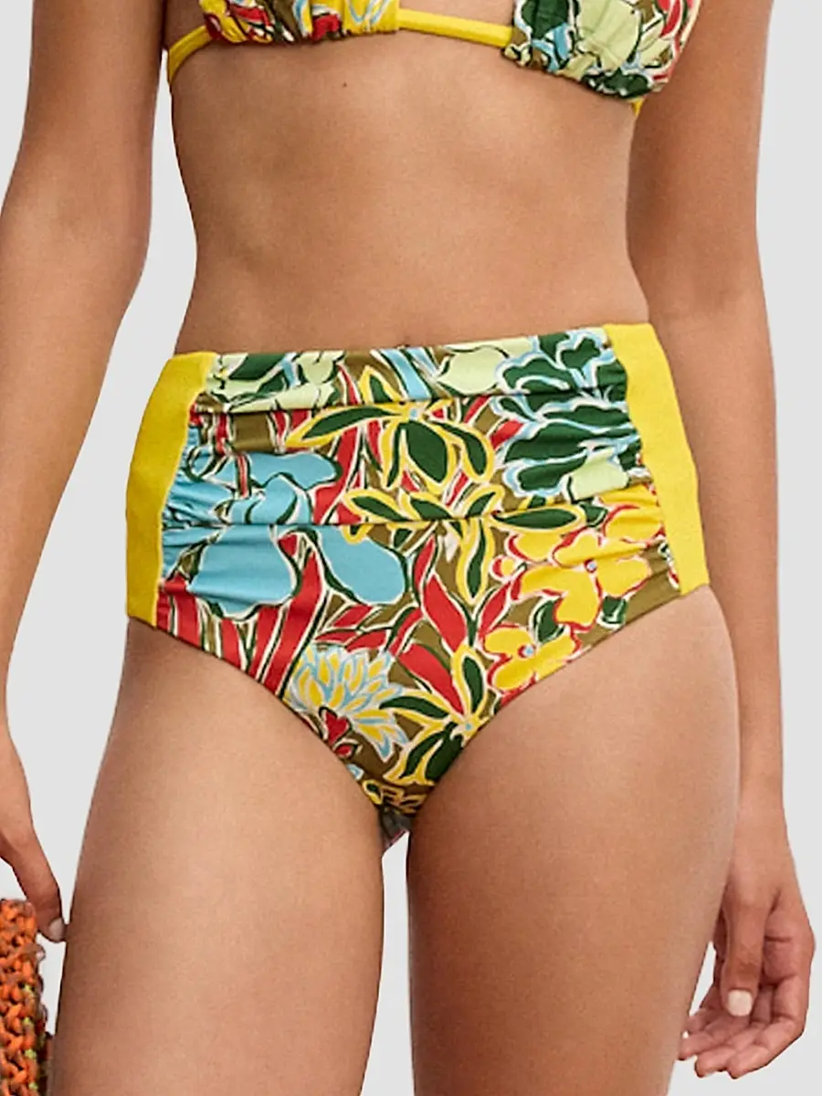 ALÉMAIS Women's Solstice Floral High-Rise Bikini Bottom | Thumbnail 3 ALÉMAIS Women's Solstice Floral High-Rise Bikini Bottom | Thumbnail 3