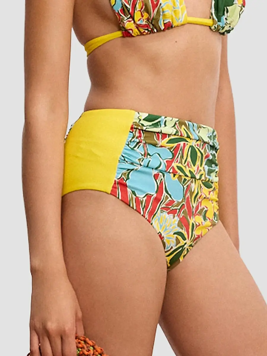 ALÉMAIS Women's Solstice Floral High-Rise Bikini Bottom | Thumbnail 4 ALÉMAIS Women's Solstice Floral High-Rise Bikini Bottom | Thumbnail 4