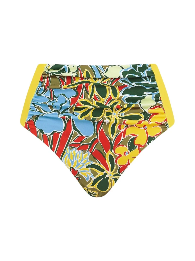 ALÉMAIS Women's Solstice Floral High-Rise Bikini Bottom