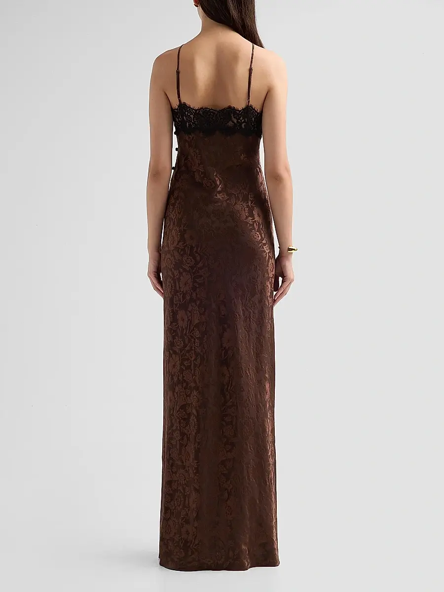 Veronica Beard Women's Rue Jacquard-Lace Maxi Dress | Thumbnail 3 Veronica Beard Women's Rue Jacquard-Lace Maxi Dress | Thumbnail 3