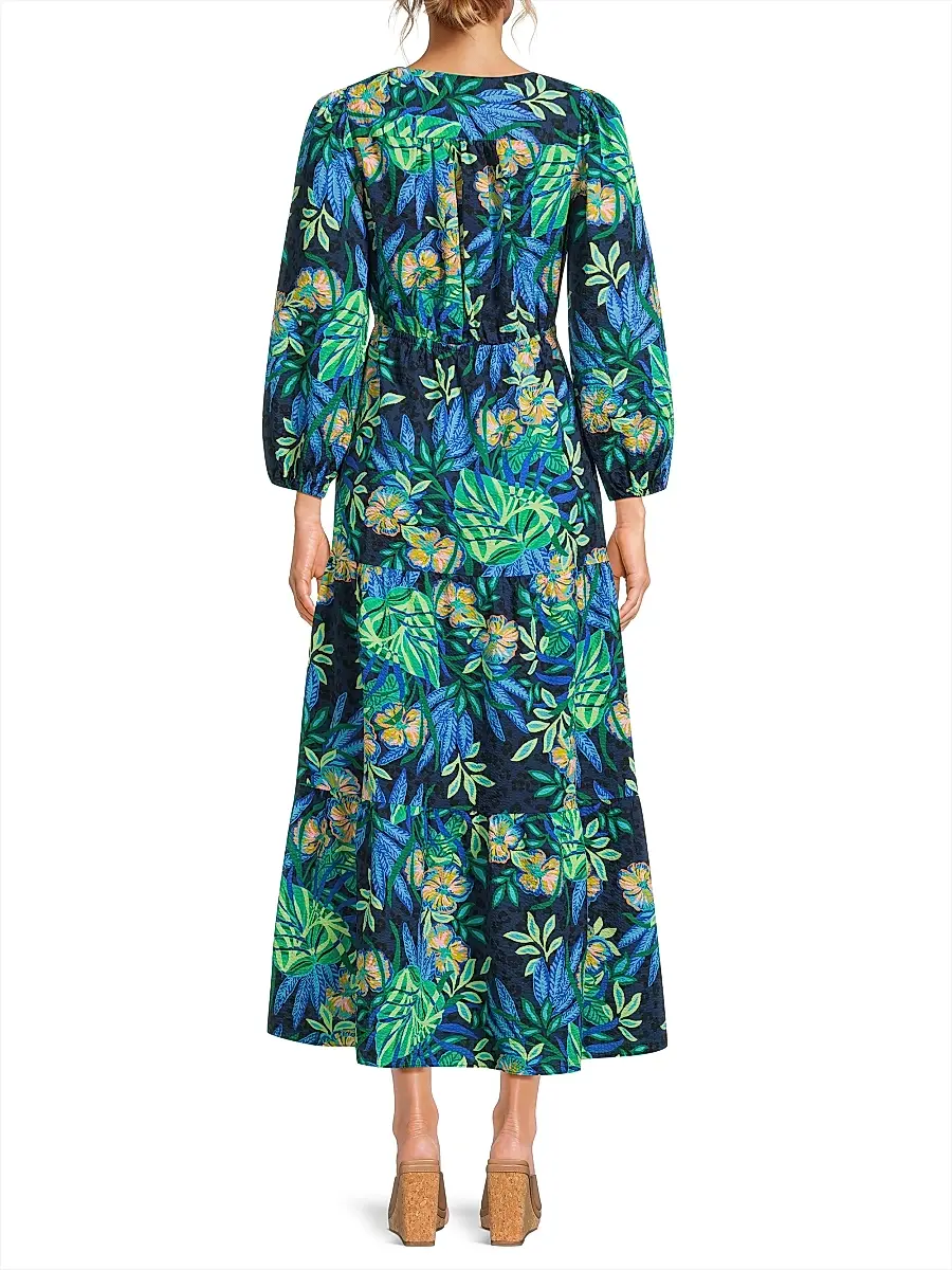 Lilly Pulitzer Women's Deacon Floral Empire Midi Dress | Thumbnail 5 Lilly Pulitzer Women's Deacon Floral Empire Midi Dress | Thumbnail 5