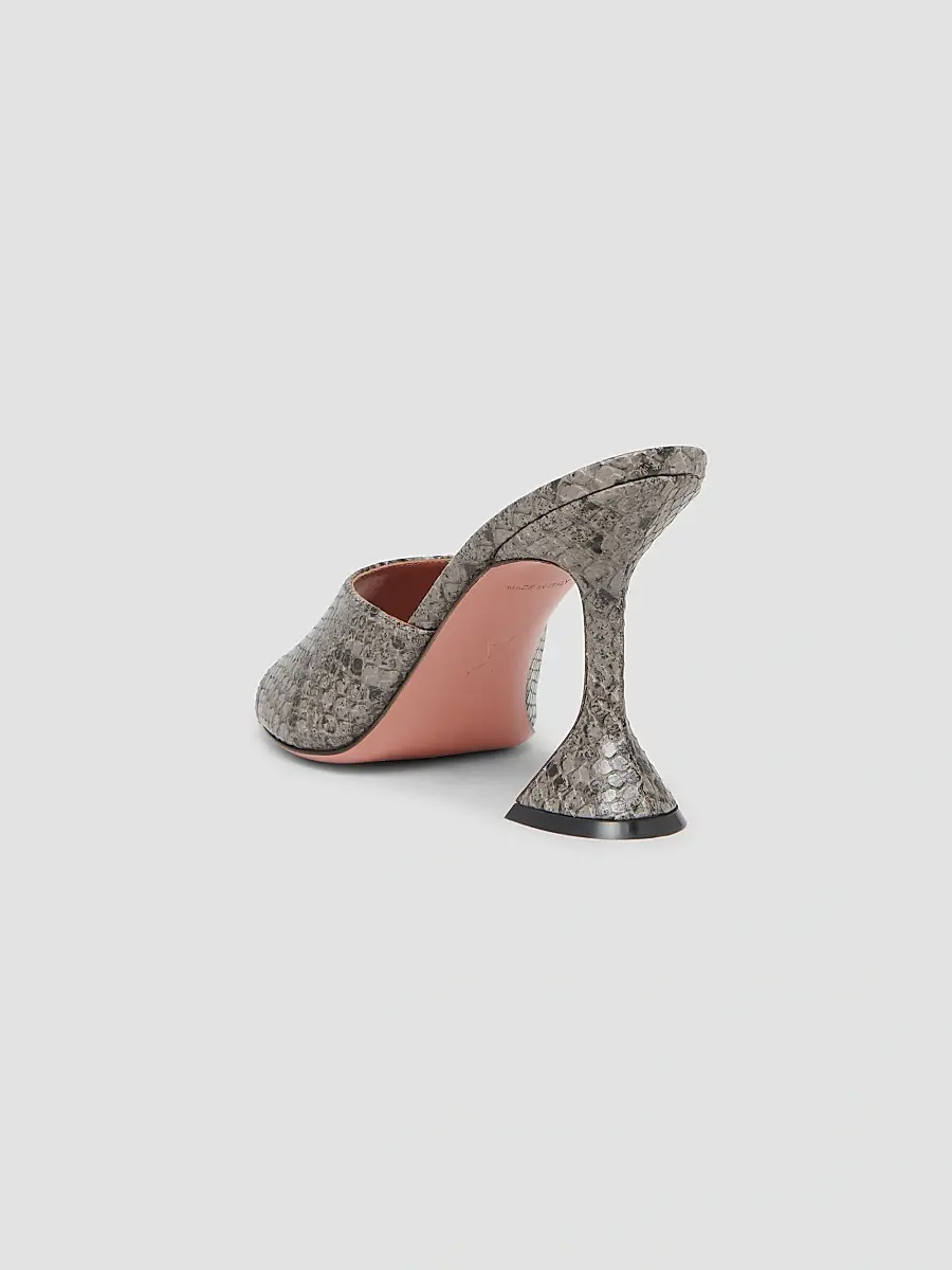 Amina Muaddi Women's Lupita 95MM Snakeskin-Embossed Leather Sandals | Thumbnail 3 Amina Muaddi Women's Lupita 95MM Snakeskin-Embossed Leather Sandals | Thumbnail 3