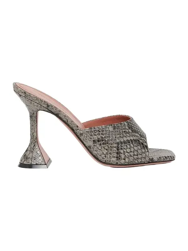 Amina Muaddi Women's Lupita 95MM Snakeskin-Embossed Leather Sandals